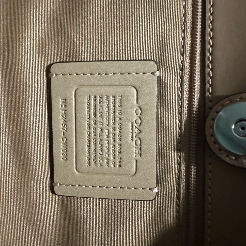 Coach White Limited Edition Rocket Print City Tote Bag - Picture 10 of 12